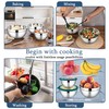 LIANYU Stainless Steel Metal Mixing Bowls, 3 Packs Deep Nesting