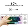 Snpurdiri 60% Wired Gaming Keyboard, Small RGB Backlit Membrane Gaming