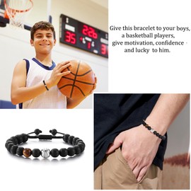 JOGDIAM Basketball Gifts for Boys 8-12 12-16, Basketball Accessories Stuff Bracelet, Birthday Gifts for Son Grandson Nephew