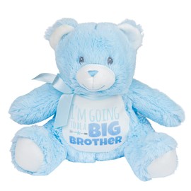 Gorgeous Gift House I'm going to be a Big Brother Blue Teddy Bear - Pregnancy Announcement - New Baby Announcement, Children One Size, Pink