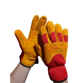 Gardening Gloves for Men & Women, Breathable Leather Work Gloves,Outdoor Working Gloves for Planting,Pruning & Yard Work