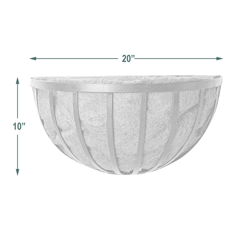 Arcadia Garden Products 1528 Solstice Series Wall Manger Planter, 20