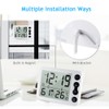 Digital Indoor Thermometer & Hygrometer with Clock LCD Display ℃/