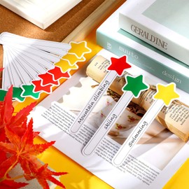 90 Pieces Counting Sticks Colorful Cardboard Count Sticks Grouping Puzzle Stick Labels Kids Early Education Materials for Pocket Chart, Classroom Management, DIY Crafts (Star)