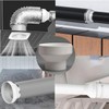 Mirhua Ventilation Pipe Different Diameter Coupling for Ventilation Fan Duct