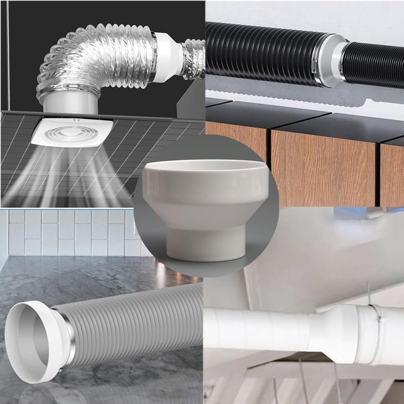 Mirhua Ventilation Pipe Different Diameter Coupling for Ventilation Fan Duct