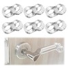 MEXRUMI Pack of 6 Door Stopper Door Handle Bumper Clear