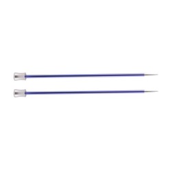 Knit Pro KP47238 Zing: Knitting Pins: Single Ended: 25cm x 3.75mm, Metal, 3.75, Purple