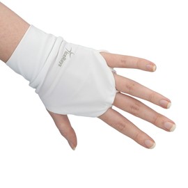 IceRays SPF 50+ UV Protection Hand Cover (1 pair), L-XL / White