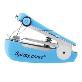 KUWAN Portable Portable Sewing Machine with One Hand, Mini Handheld Manual Sewing Threader with Winding Rod, Color (Random)