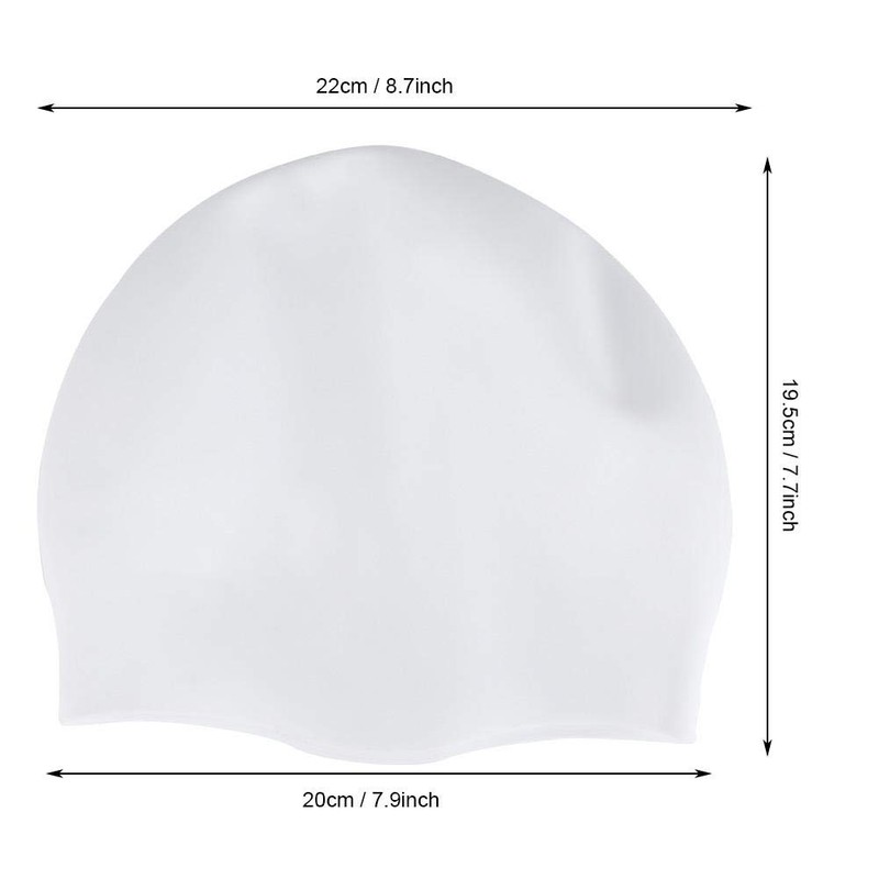 VGEBY1 Gorro de nataci¨®n, 4 colores, de silicona, sin arrugas,