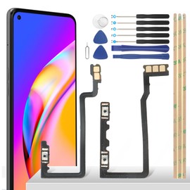 YHX-OU For OPPO A94 5G CPH2211 Power Button Player Power Flex Cable Digitaler, Power On Off Volume Control Side Buttons Flat Flex Internal Circuit Switch Button Replacement Repair Kit + Tool