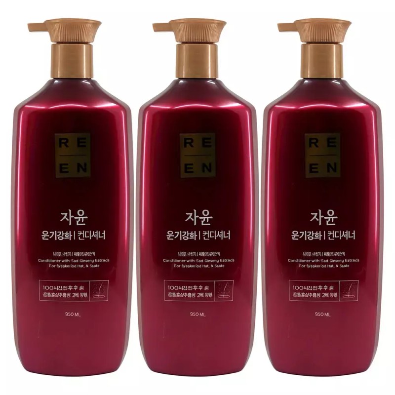 LIEN 리엔 자윤 윤기강화 컨디셔너 950ml 3개 Lien JAYUN Moisturizing