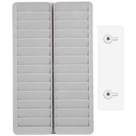 SHINEOFI 28-Slot Attendance Card Holder Rack Wall Mounted Storage for ID/IC Cards VIP Hotel Room Keys Sturdy Vertical Organizer for Offices and Schools