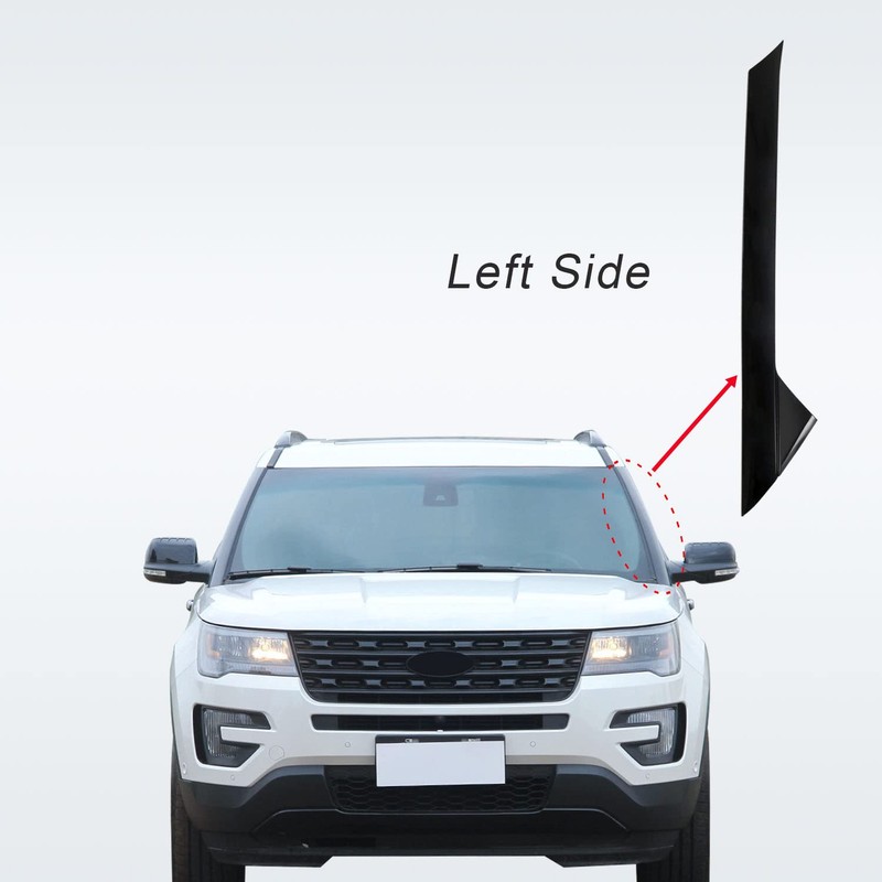 CARMOCAR Outer Windshield Pillar Trim Panel Molding Front Left (Driver