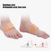 2 Pairs Arch Pad Adhesive Support Silicone Insole Elastic Flat