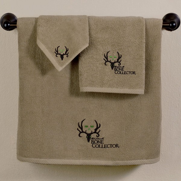 Bone Collector Towel Set Michael Waddell Licensed 3pc Deer Antler