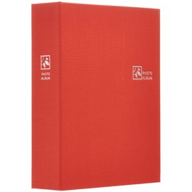 Nakabayashi TCPK-L-160-ER Pocket Album, 160 Pockets, 3.5 x 5 inch Photos (L-size), Energy Red