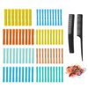 Hair Roller, Flexible Curling Rod Set with Comb, 8 Different