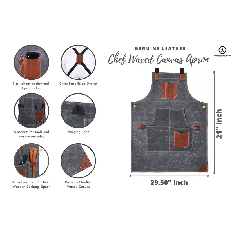 One Size Fits Utility Apron | Adjustable Cross-Back Straps |