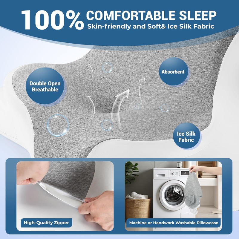 WOGAHEV Reading Pillow for Bed, Lying, Leaning and Prone, Ergonomic