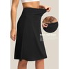 Viodia 25" Knee Length Skorts Skirts for Women with Zipper