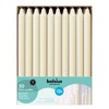 BOLSIUS Ivory Candlesticks Bulk Pack 50 Count - Unscented Dripless