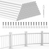 BLIKA 100 Pack 26" Aluminum Deck Balusters with Anti-UV Baluster