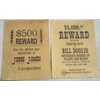 Set of 12 Reproduction Old West Wanted Reward Posters by