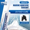 6 Packs Marine Sealant Pond Sealant Watertight Bonding and Sealing,
