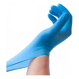 100 Guantes Nitrilo Negro Libre De Látex Y Vinil Sin Polvo