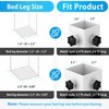 FOROIRON 2025 Up-Grade 4 Pack Carbon Steel Dorm Bed Riser