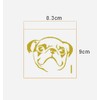 (100 Pieces) Bulldog Resealable Zip & Seal Bags 3.25x3.5 Inches,