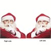 2pcs Santa Car Stickers Christmas Decals PVC Visible Inside Window