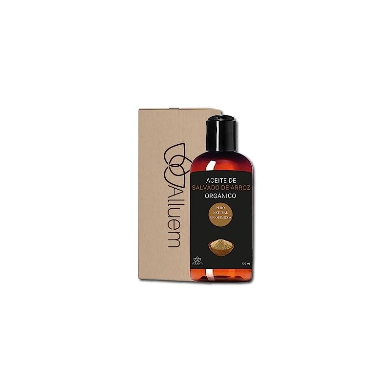 Alluem Aceite De Salvado De Arroz 100% Puro Orgánico Masajes