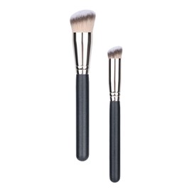 Outanaya 2pcs Foundation Makeup Brush Set Concealer Powder Brush for Liquid Foundation Women's Cosmetics Kit