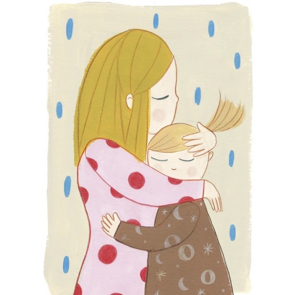 Marta Abad Blay Embrace Sisters Poster, 50x70cm