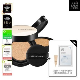 JUNGSAEMMOOL Essential Skin Nuder Cushion product + refill + Skin Nuder Foundation 5ml + Water Cream Light Mask 1 piece, 05_Pink Light / 정샘물 에센셜 스킨 누더 쿠션 본품+리필 + 스킨 누더 파운데이션 5ml+물크림라이트마스크 1매, 05_핑크라이트