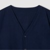 JAJU [JAJU] Men's Seersucker V-neck 5/10 sleeve Pajama Set_Navy