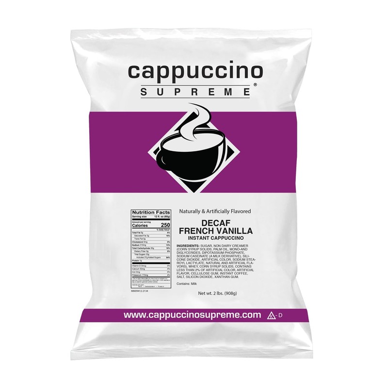 Cappuccino Supreme 2 lb bag Decaf French Vanilla Cappuccino Mix