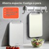 Sumzzz - Tabla de cortar de acero inoxidable para cocina,