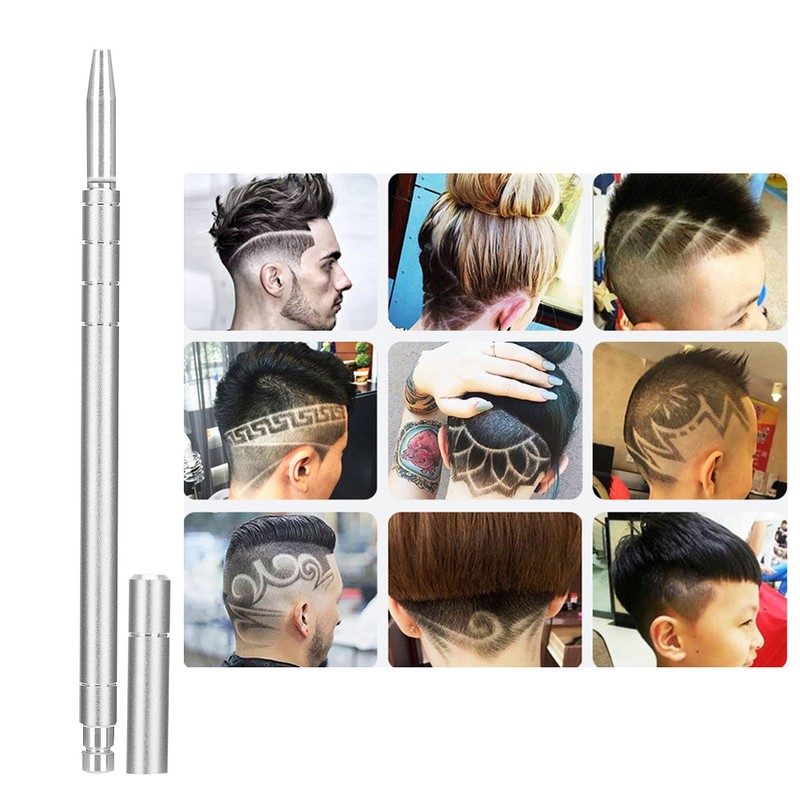 Professional Hair Engraving Pen Kit Stainless Steel Eyebrow Beard Shaving