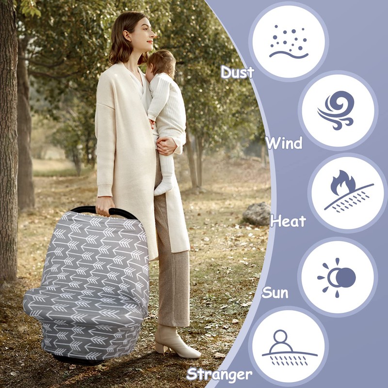 Yoofoss Nursing Cover Breastfeeding Scarf - Baby Car Seat Covers,