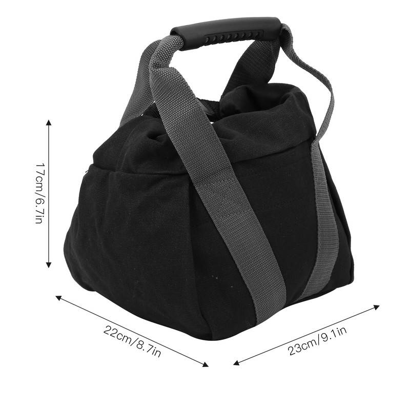 Canvas Weightlifting Training Sandbag Fitness Equipment with Comfortable Handle Gray