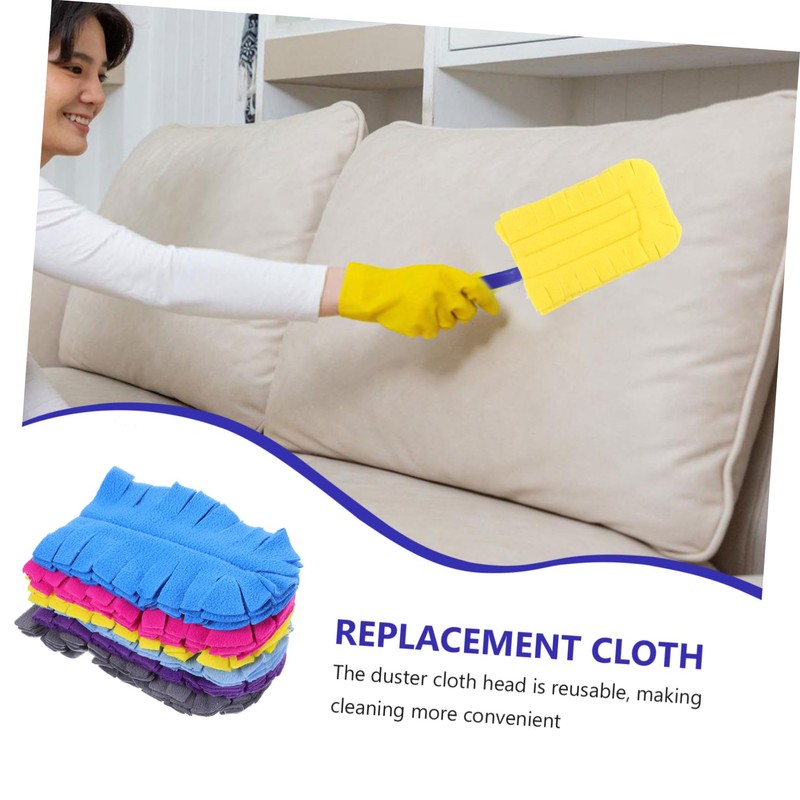 Ciieeo 6pcs Reusable Duster Refills Dust Removal Brush Heads for