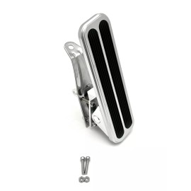 Hot Rod Chrome Floor Mount Gas Pedal & 36" Braided Cable Kit Hot Rod Chevy Ford Mopar Rat Rod