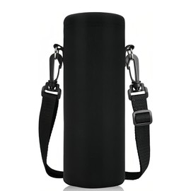 JEYORZY 1 x Water Bottle Holder, Premium Neoprene Portable Insulated Water Bottle Holder Bag, Adjustable Shoulder Strap, Water Bottle Sleeve, Water Bottle Cover, Insulated Bag for Water Bottles
