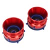 1 Pair NAB Hub Adapters Polished Aluminum Alloy Universal Loading