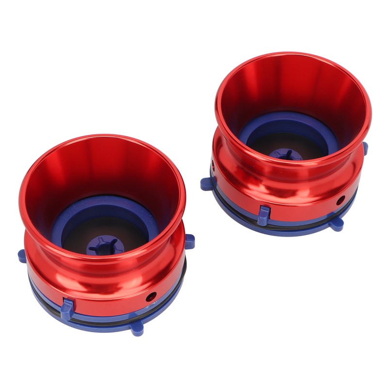 1 Pair NAB Hub Adapters Polished Aluminum Alloy Universal Loading