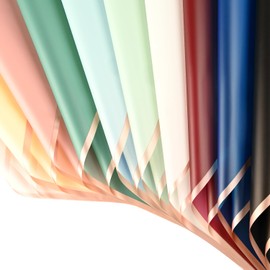 30 Sheets 10colors Flower Bouquet Wrapping Paper，Florist Supplies Waterproof Floral Bouquet Wrapping Paper Bouquet Accessorie，Flower Shop Packaging Pape for DIY Gift Wedding Birthday